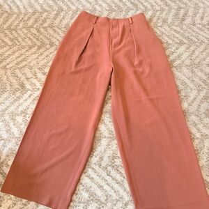 Uniqlo wide leg pants soft rust